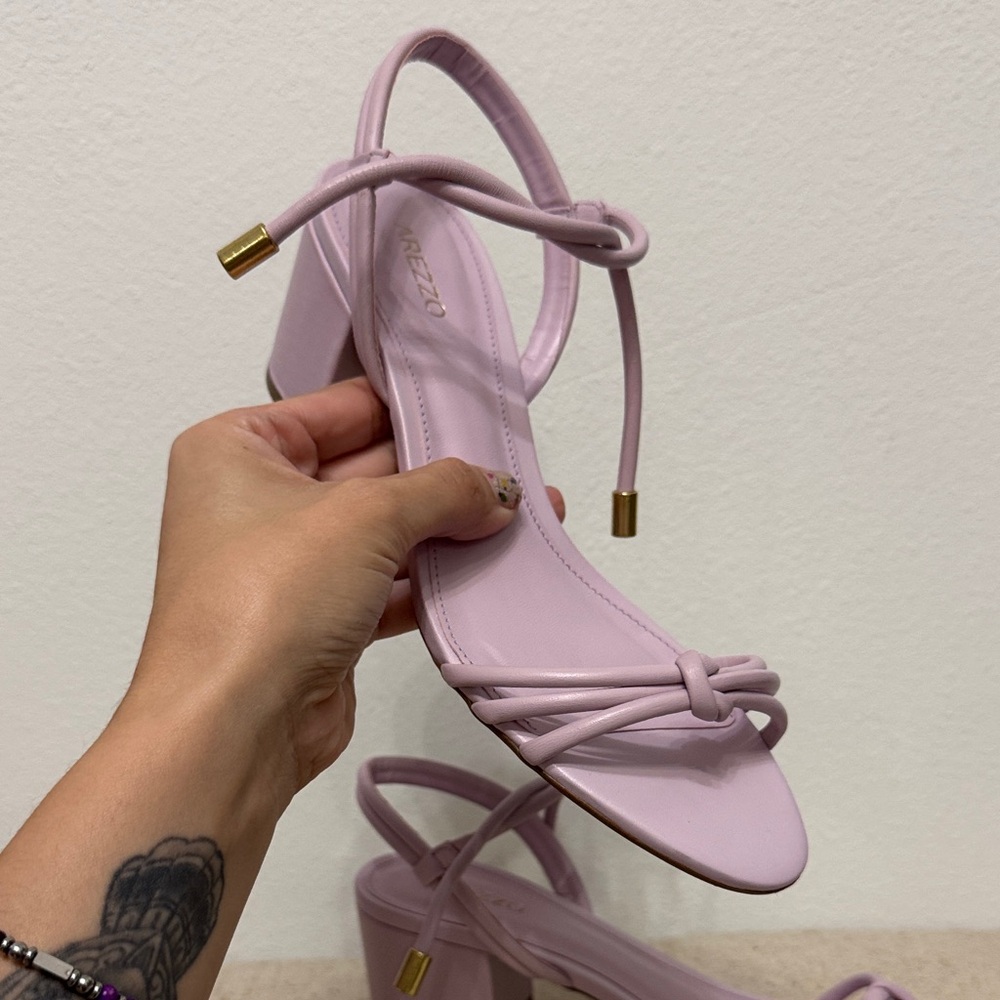 AREZZO Women's violet Strappy Sandals size 8 - Picture 6 of 8
